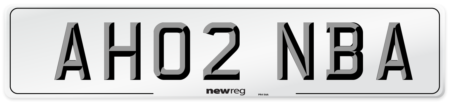 AH02 NBA Number Plate from New Reg